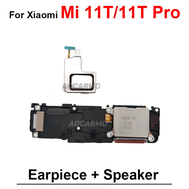 For Xiaomi 11T Mi 11T Pro Top Earpiece Ear Speaker And Bottom Loudspeaker Buzzer Ring Flex Cable Replacement Parts