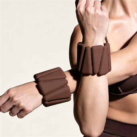 Adjustable Weighted Wristband for Pilates 2LB Eco-Friendly Silicone Wrist Ankle Weights Portable Fitness Bracelet for Home Gym