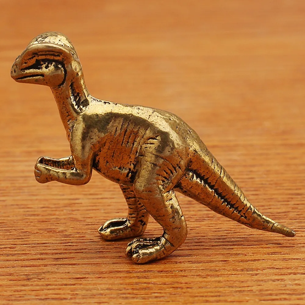 Jurassic Dinosaurs Figurines Brass Miniatures Home Decor Desktop Decoration for Home Accessories Kids Gift Toy Decoration Crafts