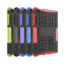 Shockproof Stand Case for Lenovo Tab M8 4th Gen - 8.0 Inch - TPU+PC Cover - Armor Coque for Lenovo TB-300XU Funda