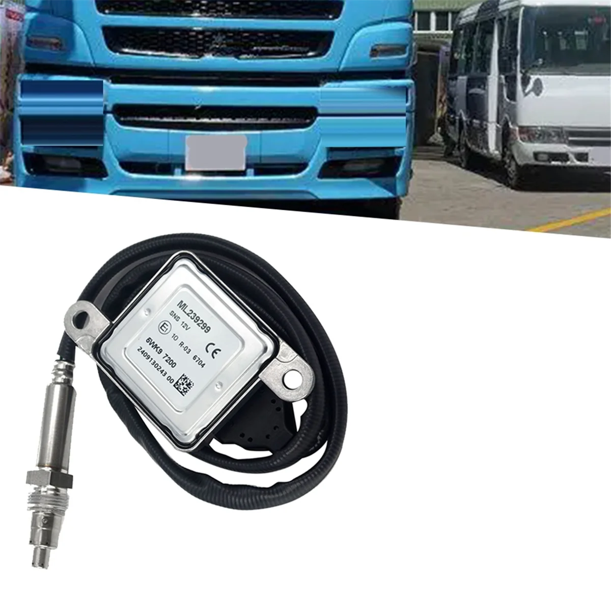 12V Particle Nitrogen Oxygen Sensing ML239299 5WK97200 for Mitsubishi Canter/Fuso 2017 NOX Sensor After Cat ML239298—L49A