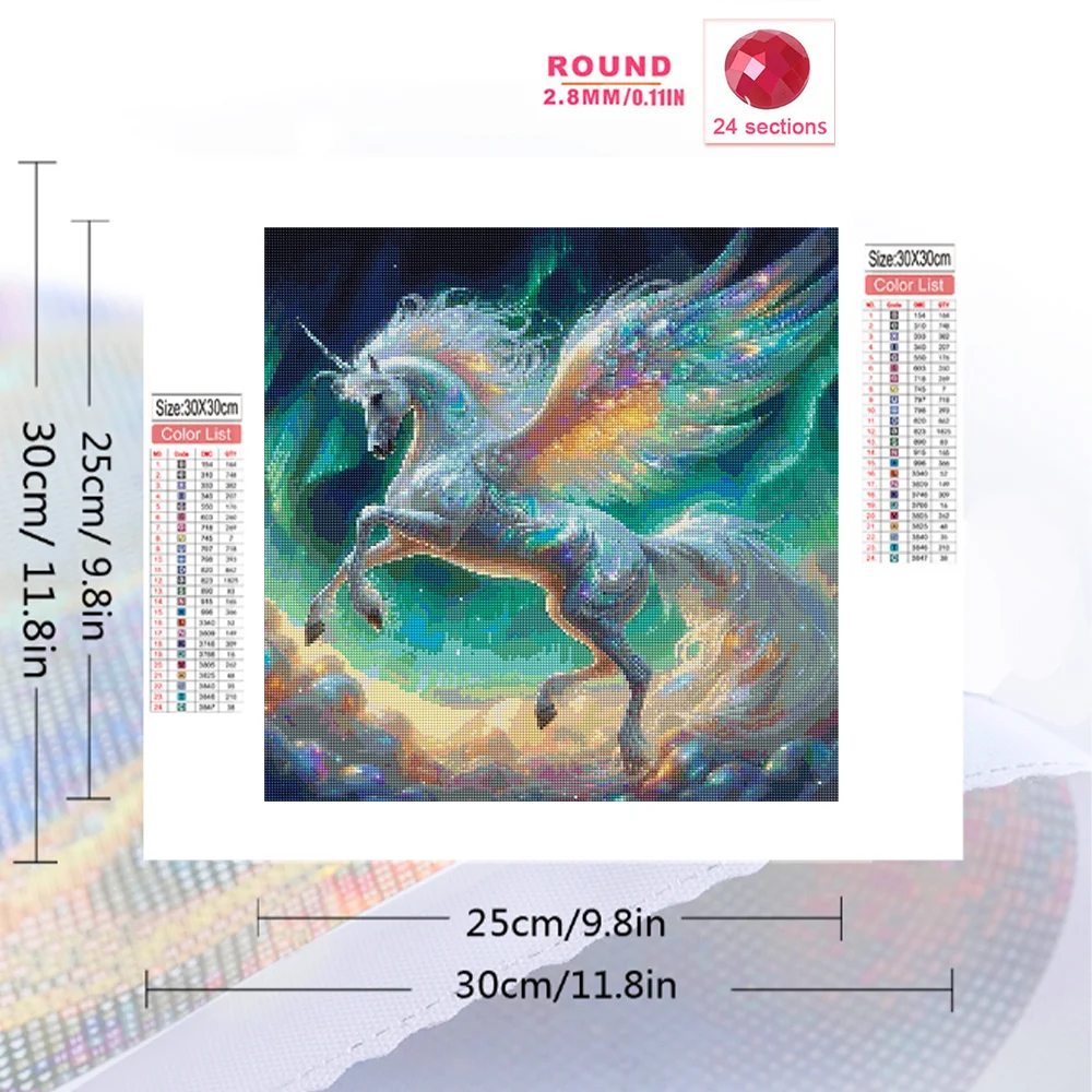 HUACAN Diamond Mosaic New Arrival Horse 5D DIY Animal Painting Picture Full Square Round Creative Hobbies Personalized Gift