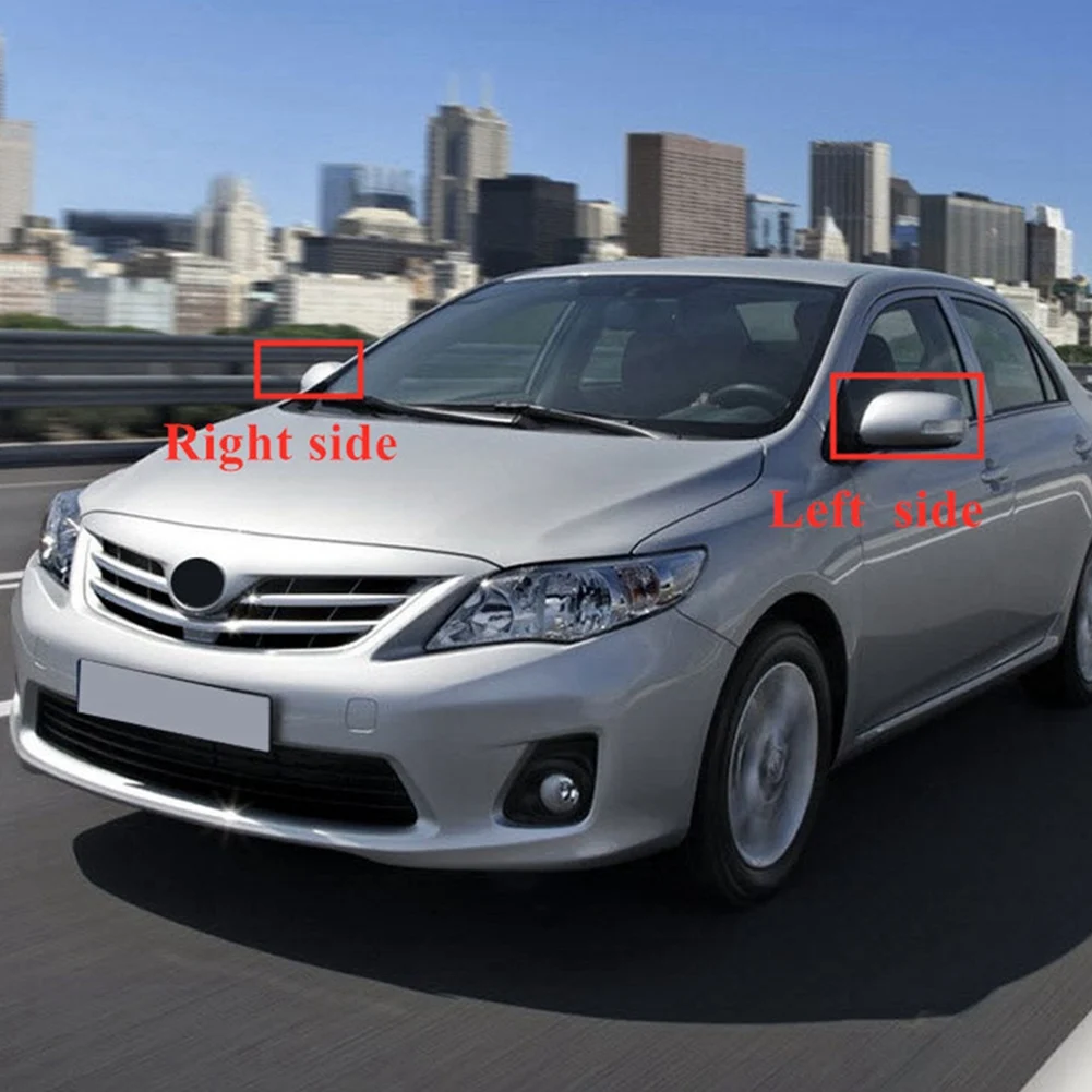 Toyota Corolla E150 용 접이식 사이드 백미러, LED 방향 지시등 포함, 2007 -2013, 7 핀 (오른쪽)