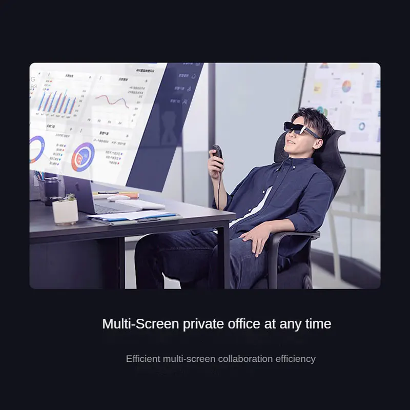 Rayneo Air 2 AR نظارات ذكية HD شاشة عملاقة عرض الهواء 120 هرتز فرشاة عالية شاشة عملاقة محمولة XR نظارات لأجهزة Xbox PS5