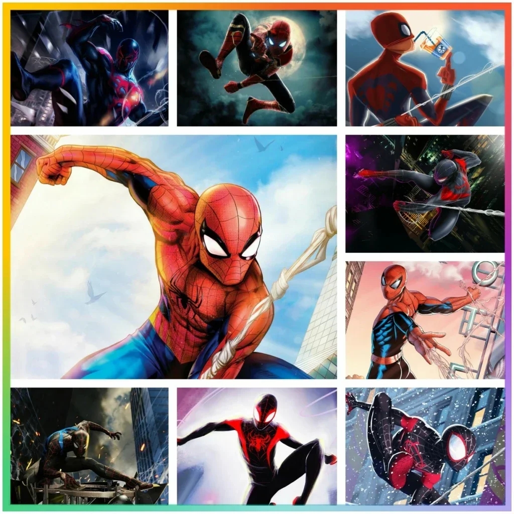 Spider-Man Manvel superhéroe1 pintura de diamante punto de cruz artesanías mosaico bordado artesanía decoración de pared 5D DIY arte nuevo colecti