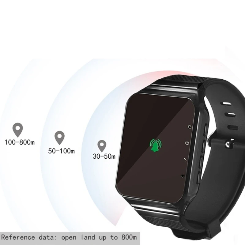 Receptor relojes inalámbricos para alerta emergencia alerta emergencia amigable para piel