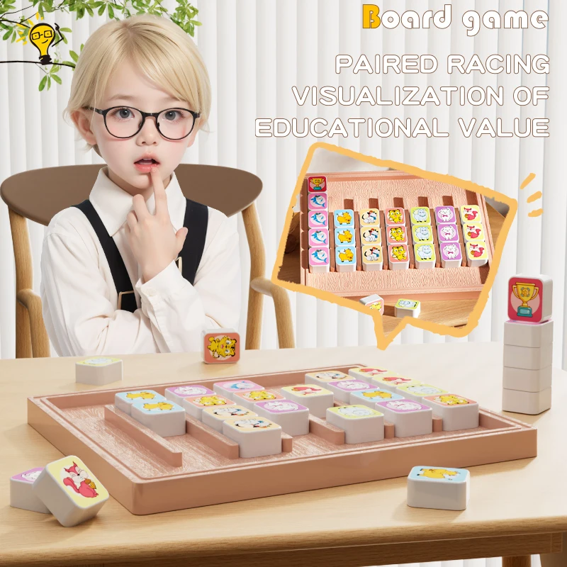 Nouveau labyrinthe jouets éducatifs animaux mignons couleur correspondant Montessori jeux de société puzzle interactif pensée logique jouets de noël