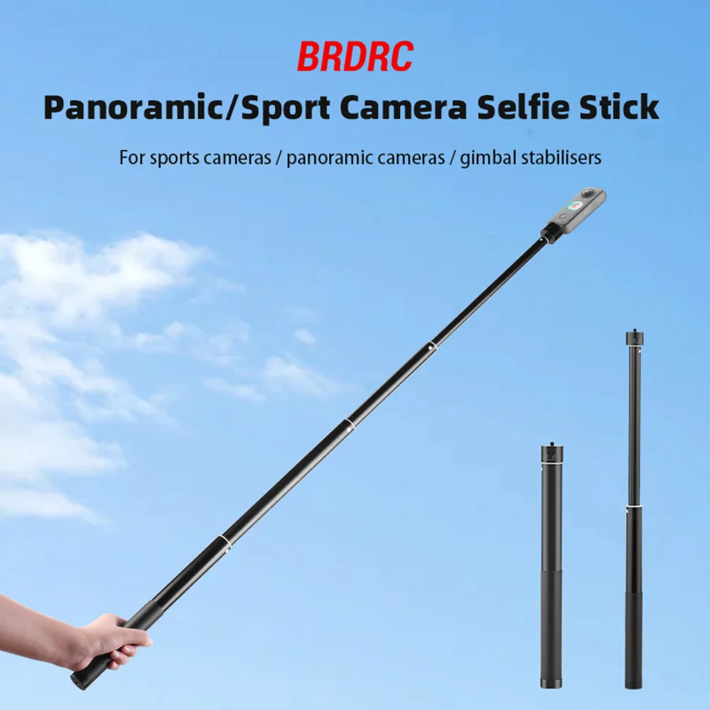 Extended Selfie Stick For Insta360 ONE Series Aluminum Alloy Selfie Stick 360° Rotary Bundle Handle for Gopro Camera Accessories