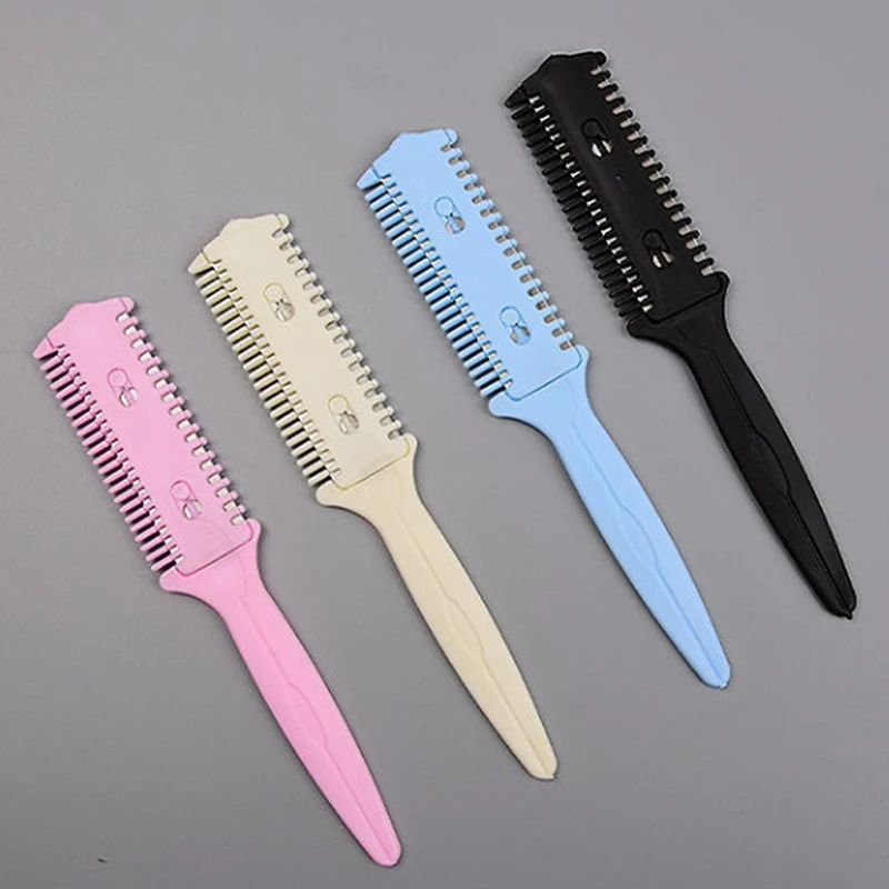 Double-sided Knife Hair Cutting Comb + Stainless Steel Double-sided Blade/hair Cutting Device/hair Cutting Knife Thinning Comb