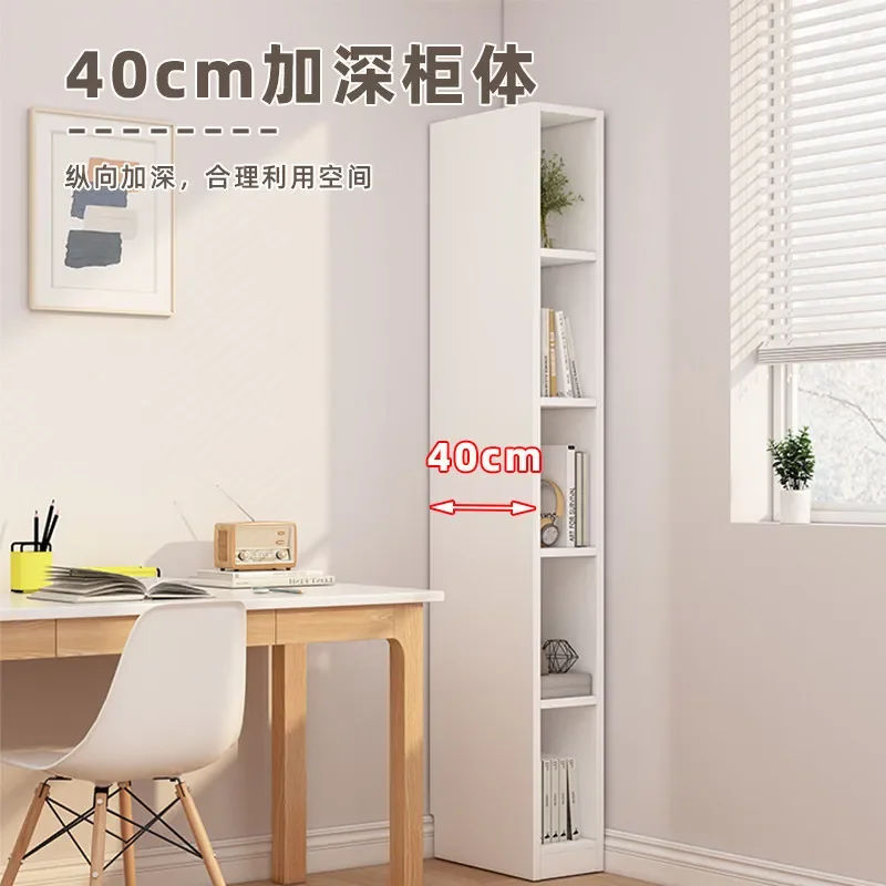 Living room crevice storage cabinet against the wall narrow cabinet bookcase narrow corner locker lattice cabinet display cabine