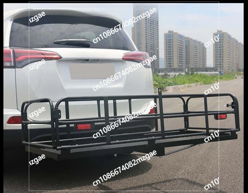 SUV rear luggage frame, foldable car luggage frame, mesh car luggage rack, iron rear drag bucket rear load