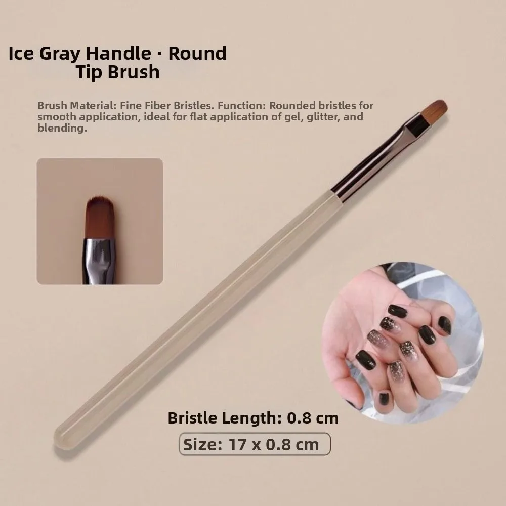 9Pcs/set Acrylic Nails Art Brushes Set Nail Tips Extension Blending Gradient Painting Nail Brush 3D Carving Wire Drawing Pen