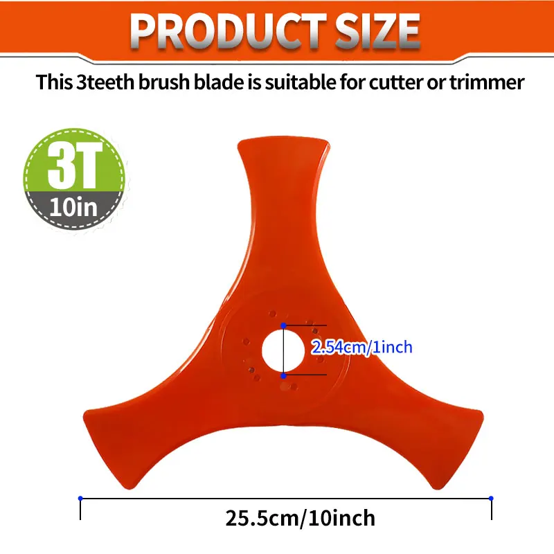 Imagem -06 - Nylon Lawn Mower Blade Ferramenta de Jardim Cortador de Peças Brusher e Acessórios Cortador de Grama Ferramentas de Jardinagem