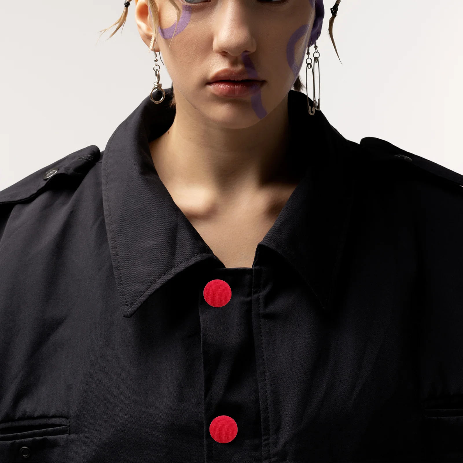 

20Pcs Round Fabric Covered Buttons for Coats Jackets Shirts Elegant Decorative Buttons for DIY Sewing Office Party Wear