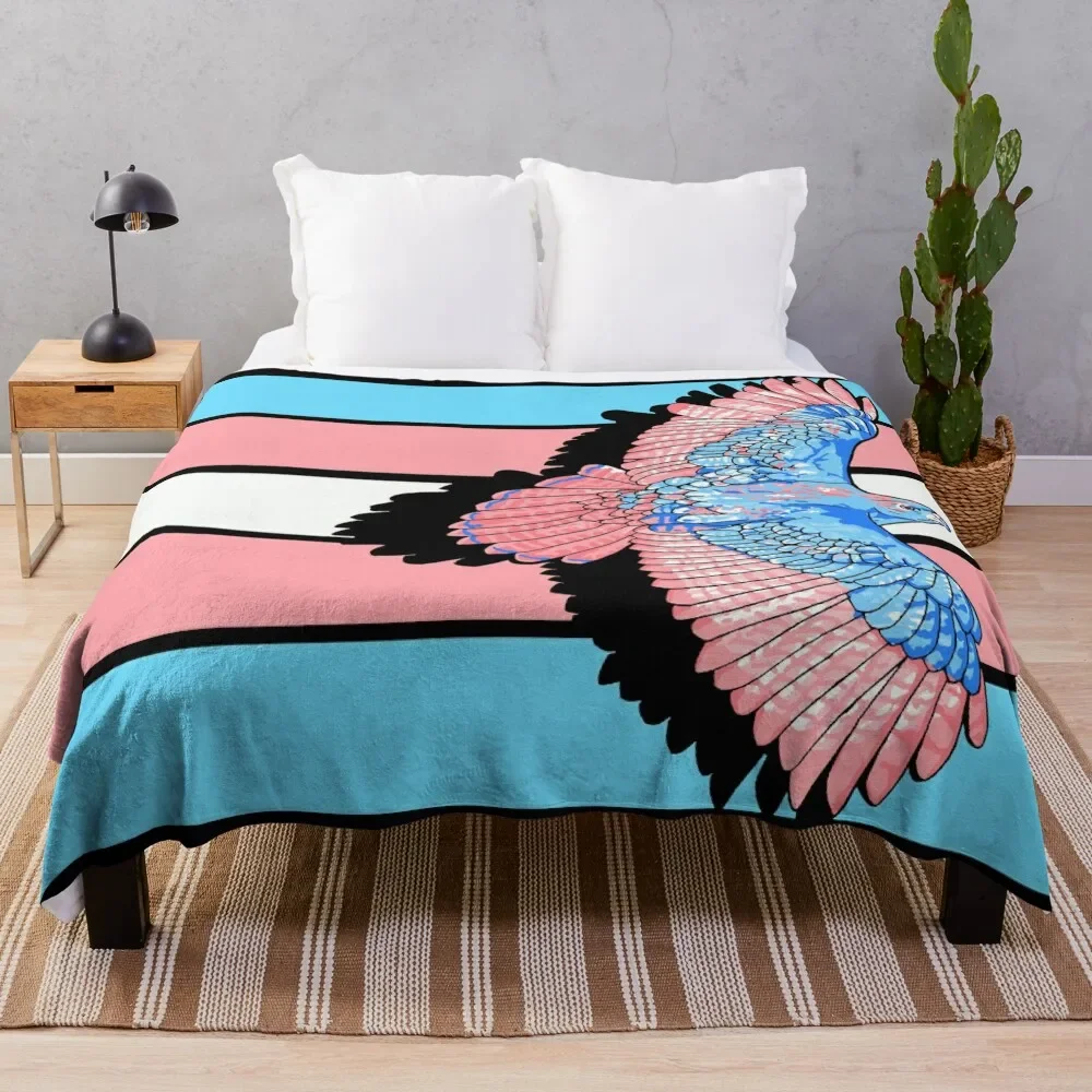 Trans flag tobias Throw Blanket Giant Sofa Soft Plush Plaid for winter Blankets