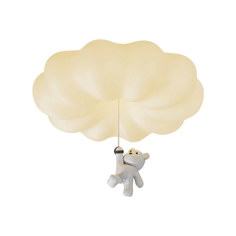 

Full spectrum pumpkin bear ceiling lamp, cloud cream wind master bedroom lamp, new warm children's room in the study
