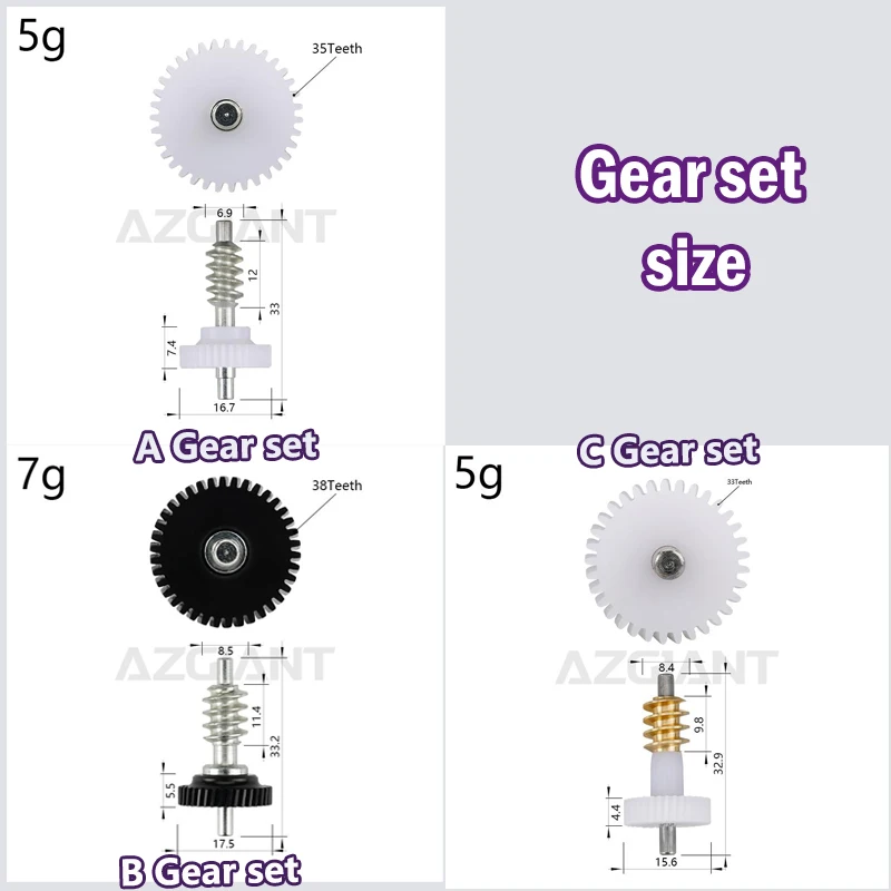 Car Power Folding Mirrors Motor Module inner 35T 38T 33T plastic/metal gearwheel sets For Ford Mustang 2010-2023 accessories new