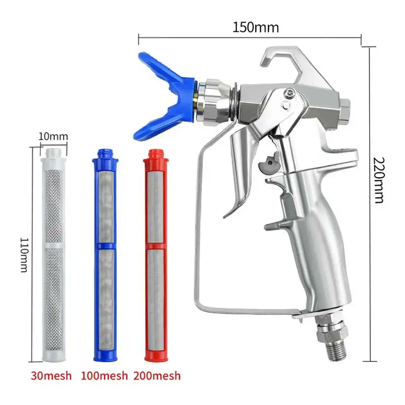 Hogedruk Airless Verfspuitpistool Aannemer 2-Finger 3600psi 24.8mp Airless Verfspuitpistool Geen Spuitmachine