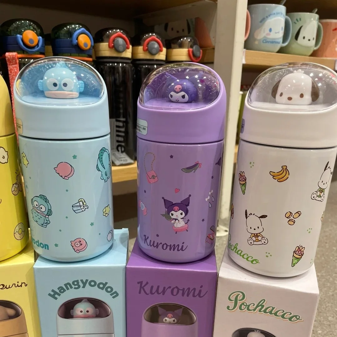 Genuine Miniso Sanrio Characters 300ml Kagome Thermal Mug Mug Kawaii Hello Kitty Kuromi Melody Pachacco Cute High Appearance Mug