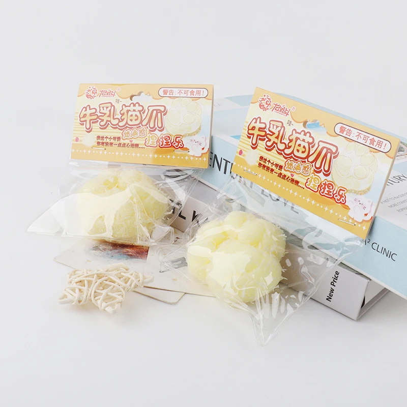 1 pz cartone animato carino zampa di gatto morbido pizzico giocattolo divertente argilla sensazione bambini adulti sollievo dallo stress divertimento sfiato giocattoli per bambini vacanza regalo di compleanno