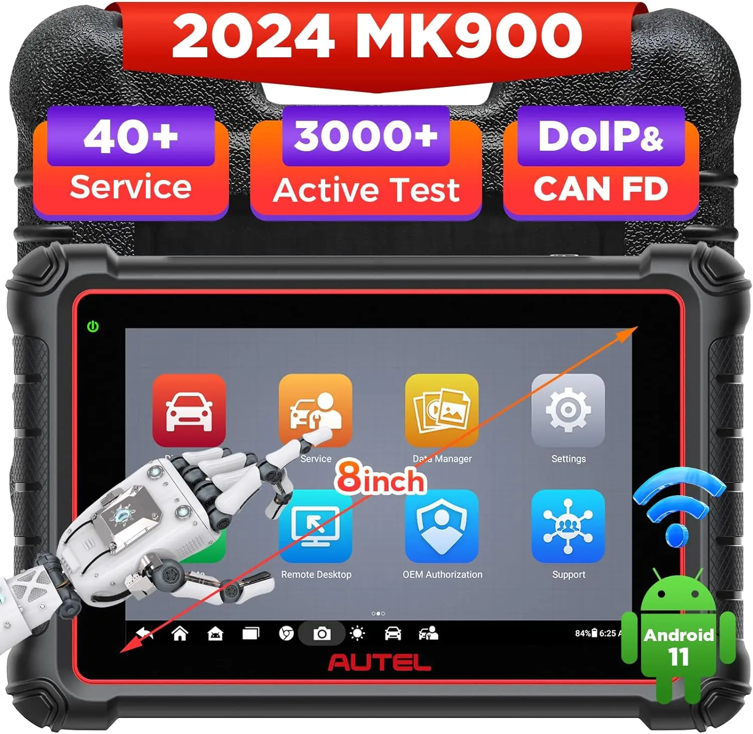 Autel MaxiCheck MK900 Obd2 Scanner Bidirectional Control Scan Tool All System Diagnostic Tools DOIP & CAN Upgrade of MK808BT