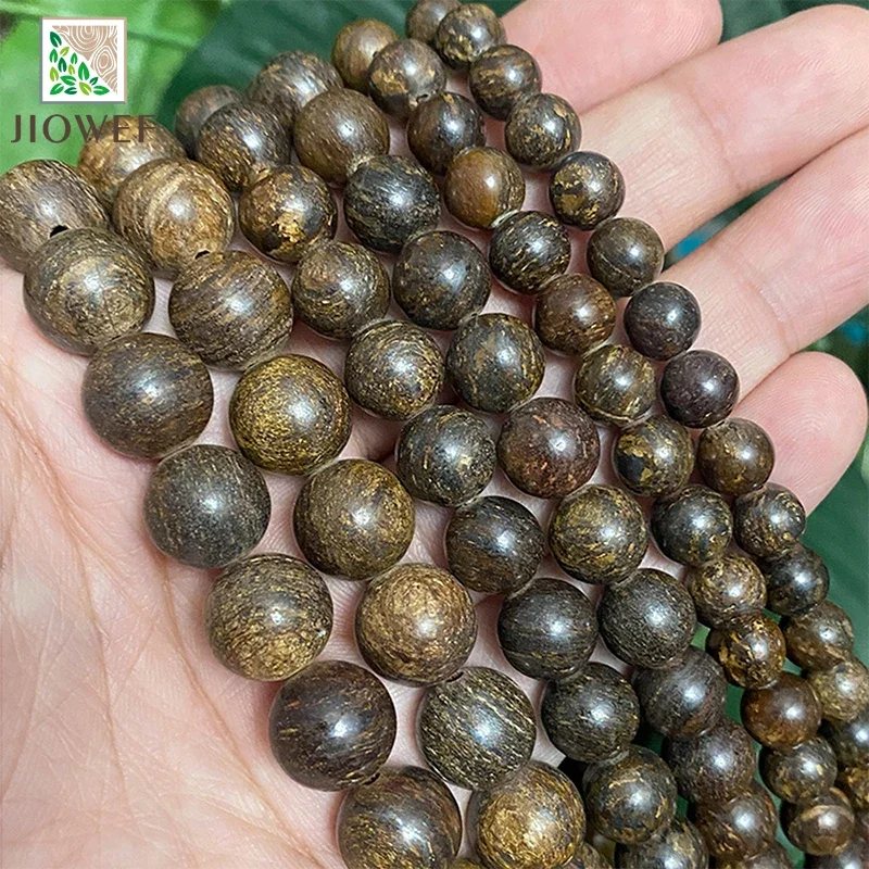 Natural Smooth Bronzite Round Loose Spacer Beads For Jewelry Findings DIY Bracelets Necklace Accessories 15'' 4/6/8/10/12mm