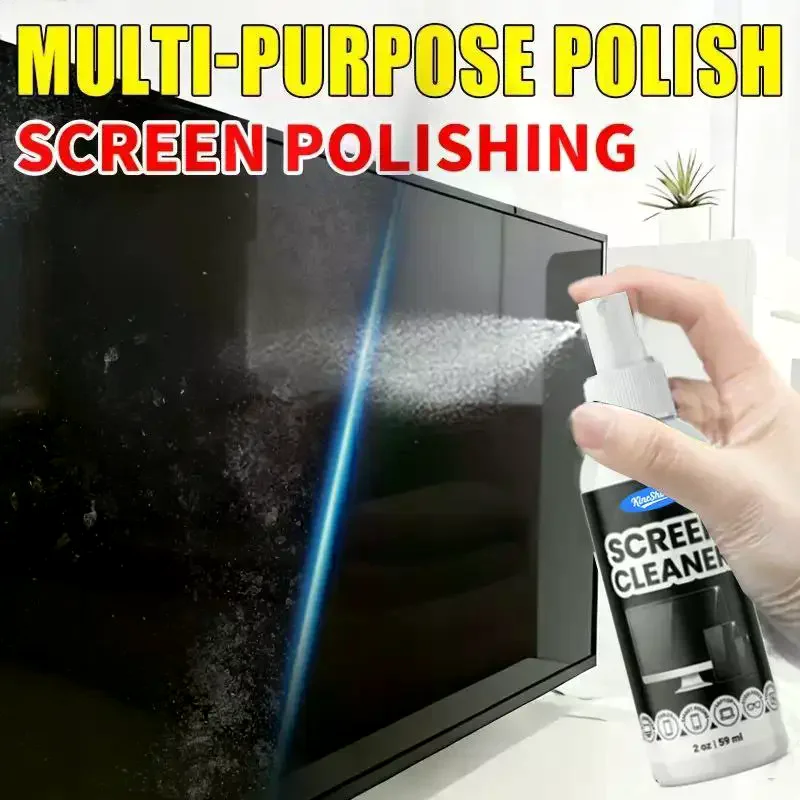 Screen Cleaner Kit with Polishing Cloth, Streak-Free Screen Cleaning Spray for Laptop Phone Monitor TV Electronic Screen Device