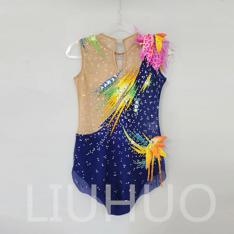 LIUHUO Rhythmic Gymnastics Leotard Competitive Cheerleading Performance For Children