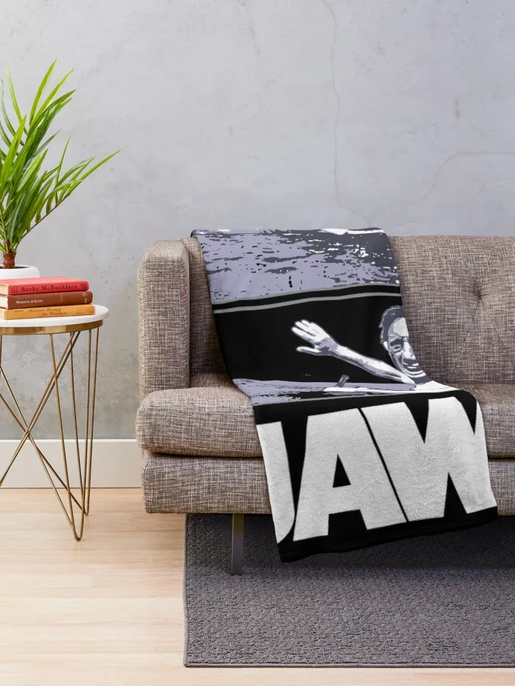 Jaws 1975 movie fan art Throw Blanket Kid'S Giant Sofa Hairys Sofa Quilt Blankets