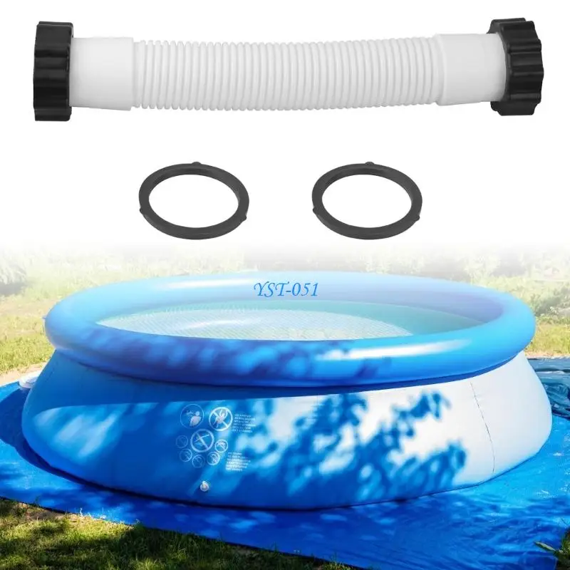 E15A 14 Inch Pool Equipment Hose Reinforced PE Material Leak Proof Pool Hose Suitable for Secure Leak Between Pumps & Filters