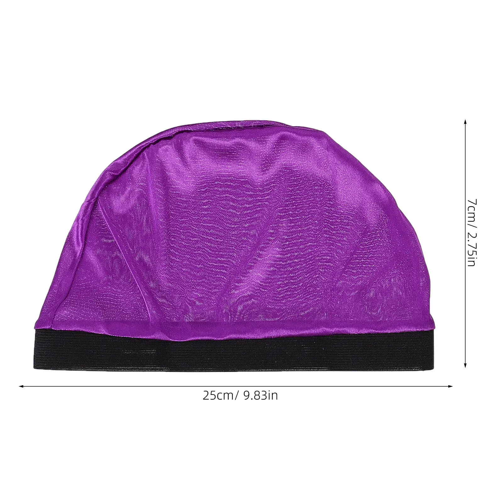 4Pcs Unisex Cap Dome Cap Silky Stretchy Material Durable for Most Head Sizes and Hairstyles Stocking Caps Wave Caps