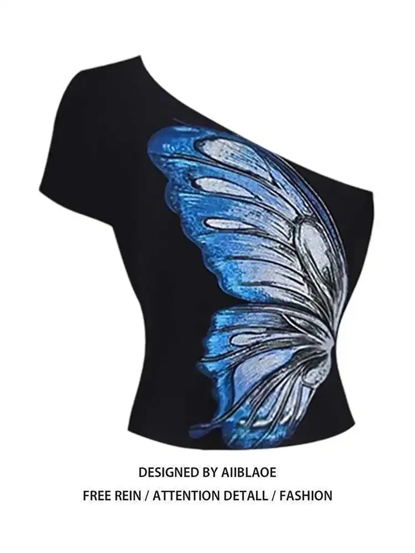 

Bla Sexy Girl Base irt Women's Spring New Slim Fit Waist Cinching Body ape ort Sve Asymmetric High Waist T-irt