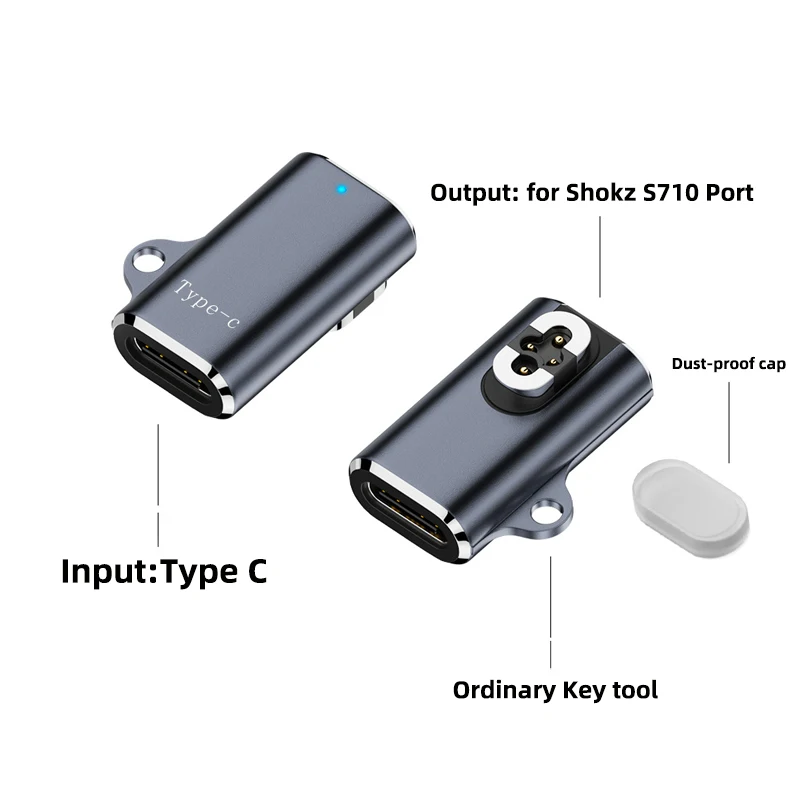 USB C Cable to Magnetic Charging Adapter for OpenSwim Pro, Type-C Charger Compatible with Shokz S710 Bone Conduction Headphones view 6