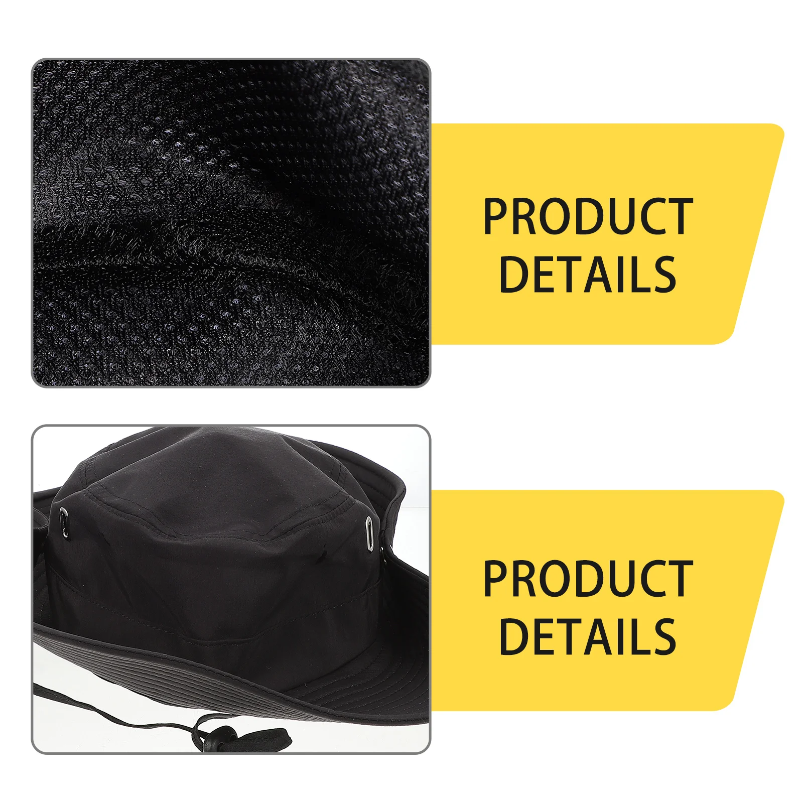 

Men's Summer Fisherman Bucket Hat Wide Brim Sun Block Adjustable Outdoor Quick Dry Sun Proof Hat for Fishing Big Sunbonnet