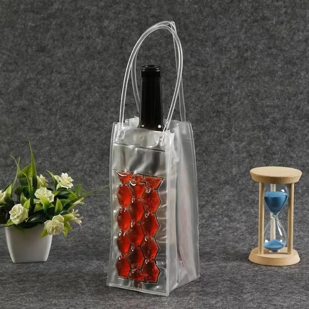 Wine Bottle Freezer Bag Portable Liquor Ice-Cold Tools Champagne Cooler Beer Cooling Gel Ice Carrier Holder With Handle