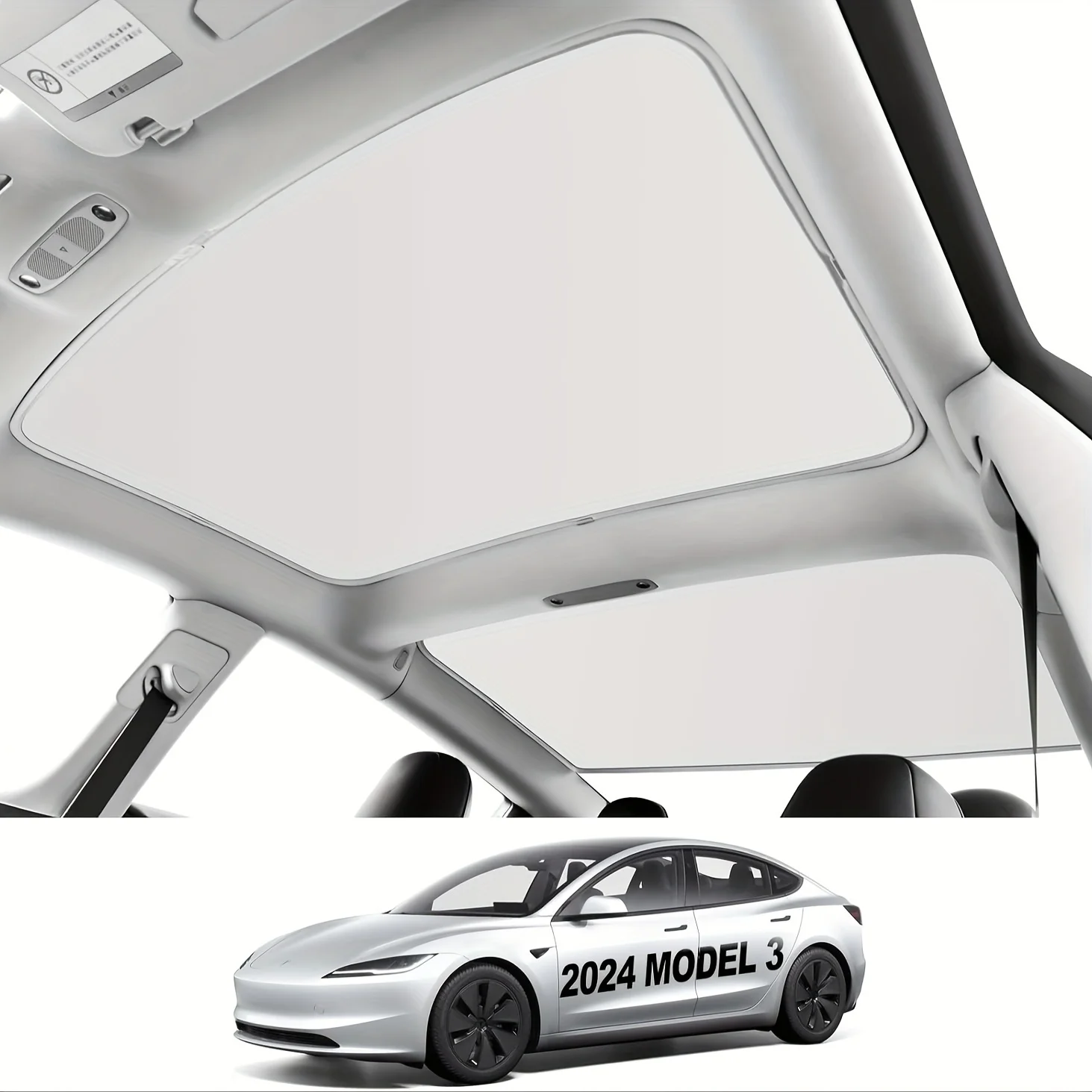 

Для модели Tesla 3 2024, солнцезащитный козырек на крыше, нано-солнцезащитный козырек, подходит для передних и задних люков
