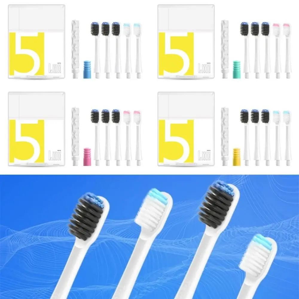 

Soft Bristle Super Fine Toothbrush with Replacement Brush Heads Dental Care Toothbrush Set Mini Durable Travel Toothbrush