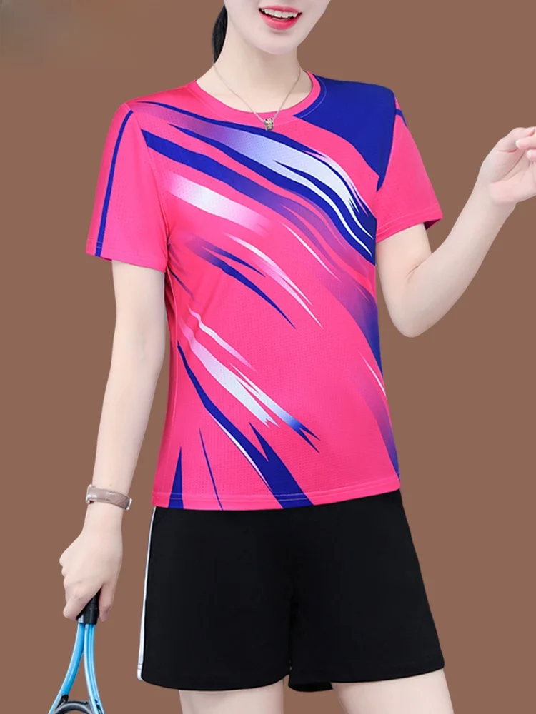 TUCANO Ice Silk Qui Dry Set Women's Summer 2025 New Faion Thin Breathable Qui Dry Sports Wear Two Piece Set