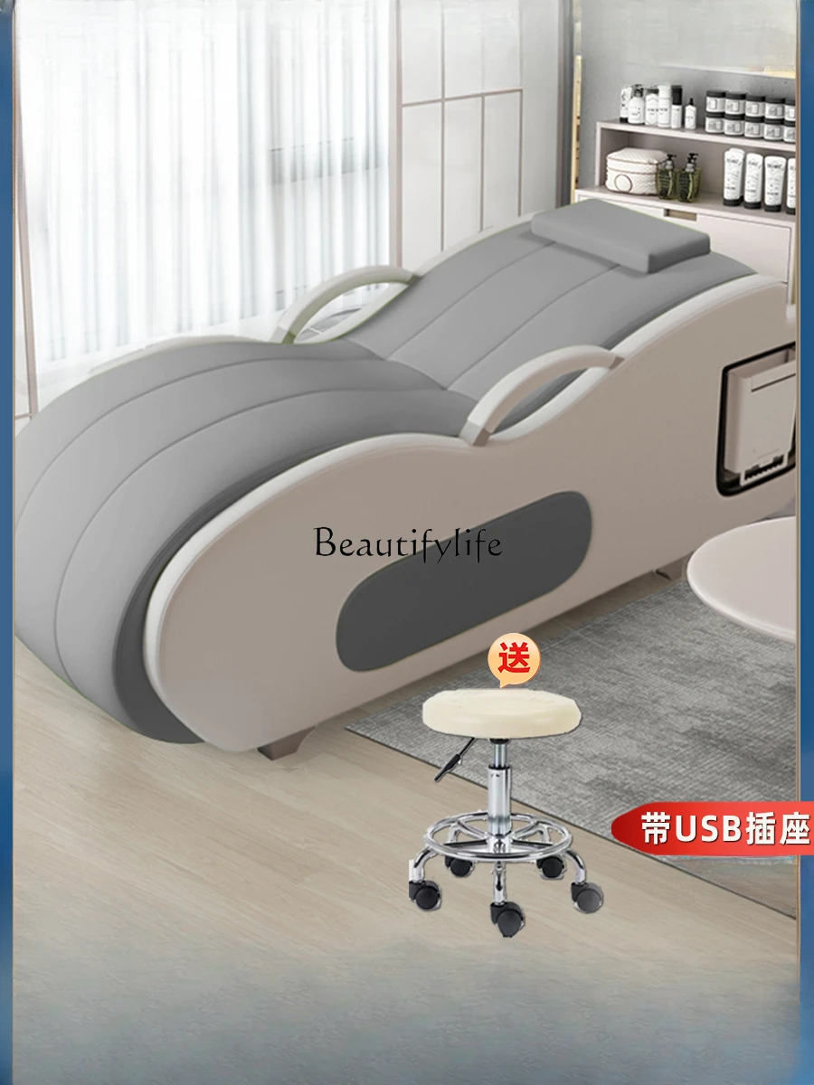 Multifunctional Tattoo Embroidery Solid Wood Facial Bed Face Washing Bar Massage Ear Cleaning Bed