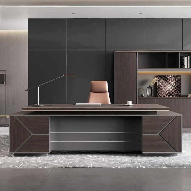 

Office desk and chair combination, simple and modern, executive desk, large desk, executive desk, new-style Chinese furniture