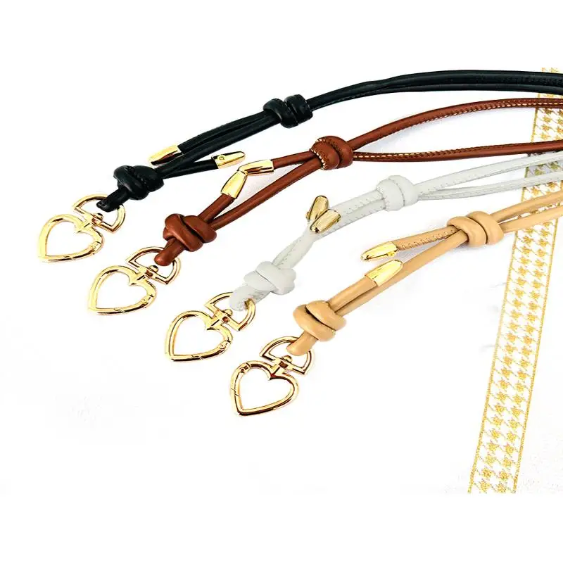 New 1Pcs Adjustable Leather Bag Strap Replacement Crossbody Shoulder Strap With Metal Clasp For Handbag Purse Accessories