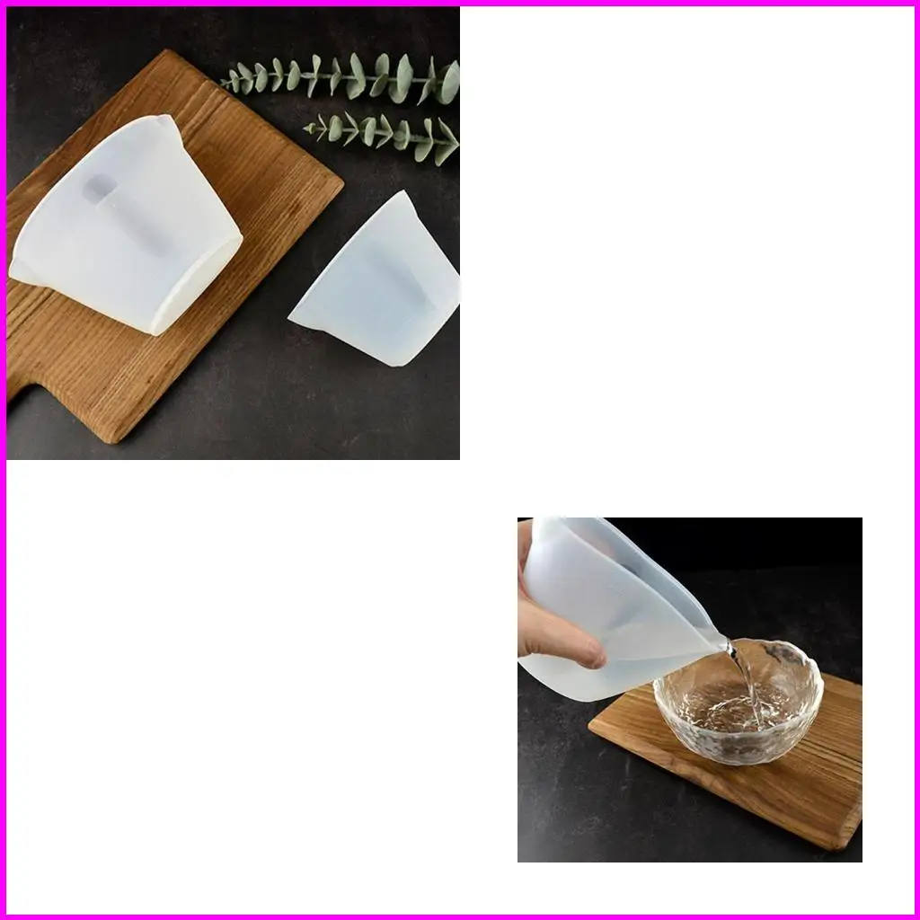 

250ml/500ml Handmade Silicone Measuring Cup for Resin Non-Stick Mixing Cups