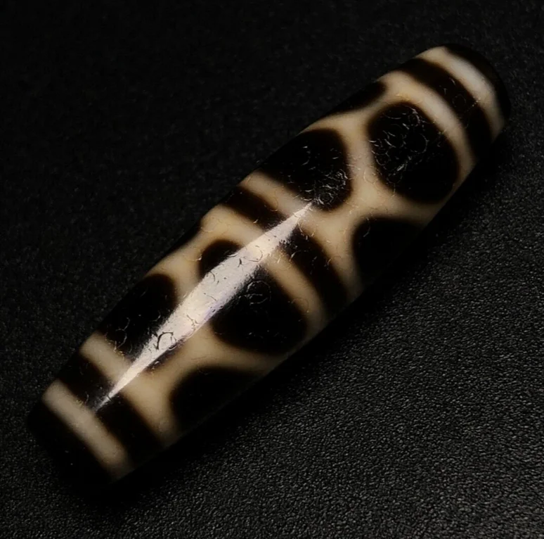 Ancient Tibetan DZI Beads Old Agate Longevity Turtle Pattern Talisman Pendant