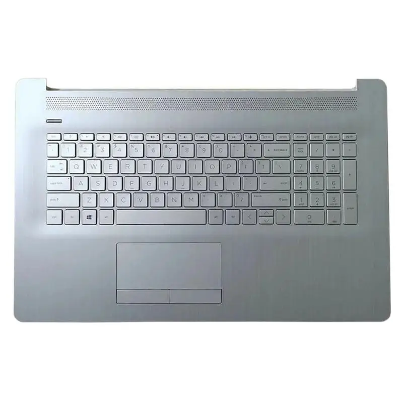 WYORESY NEW Palmrest Backlit Keyboard Touchpad for HP 17-BY 17-CA L92784-001 NON-ODD silver