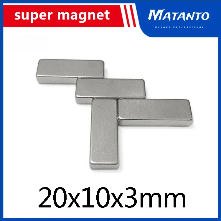 

20/30/50pcs 20x10x3 mm Block Powerful Magnets Bulk Sheet Neodymium Magnetic 20x10x3mm Super Strong Permanent NdFeB Magnet