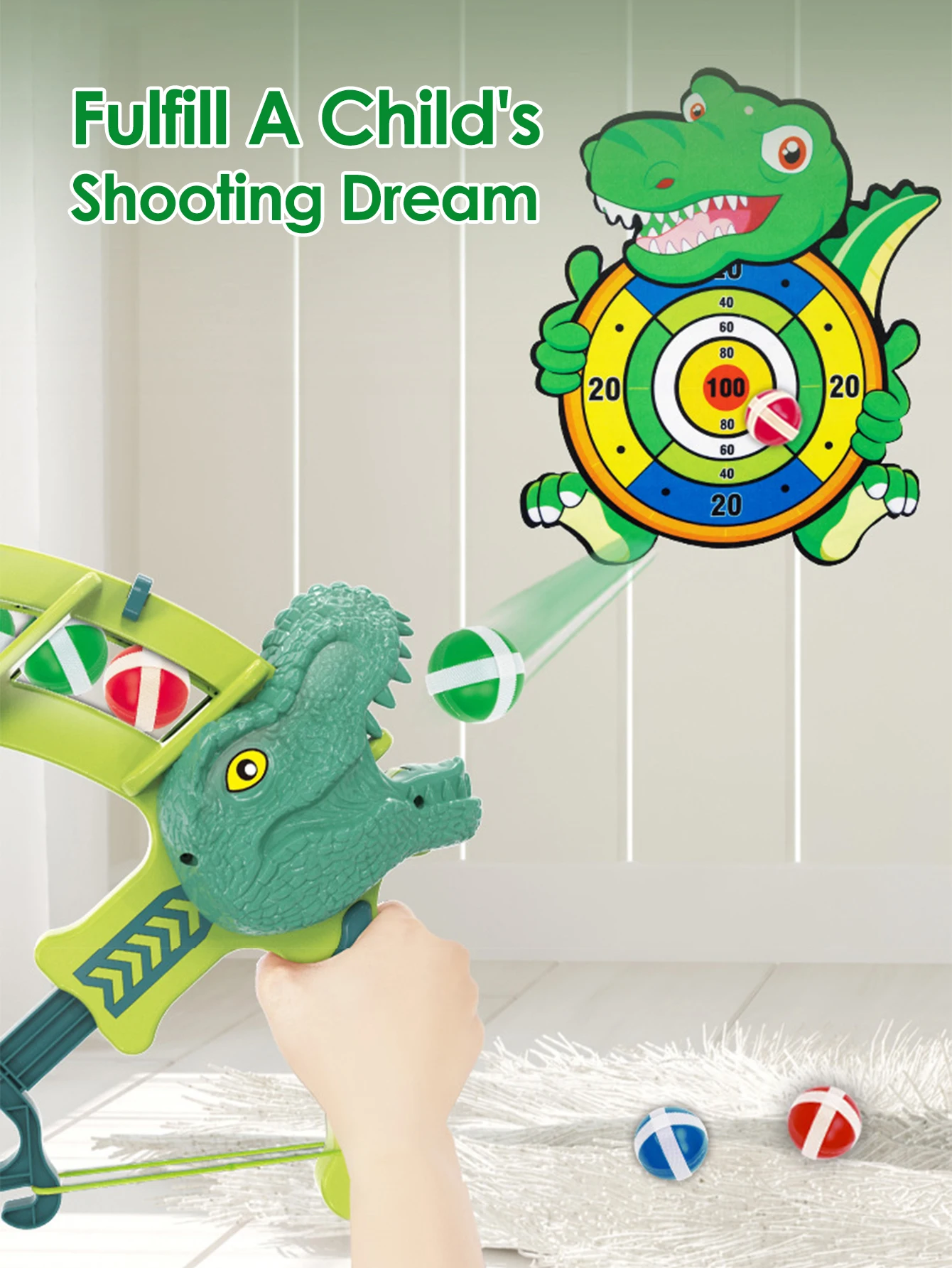 Parent-Child Interactive Target Shooting Game Set, Sticky Ball & Bow with Animal Target, Indoor/Outdoor Play for Family Party