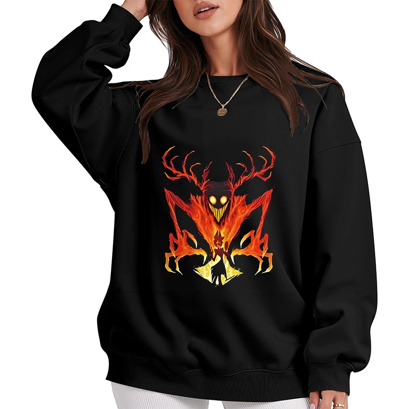 

Hazbin Hotel Alastor Demon толстовки женские в повседневном стиле/размеры унисекс весна 2026 пуловеры с длинными рукавами новые