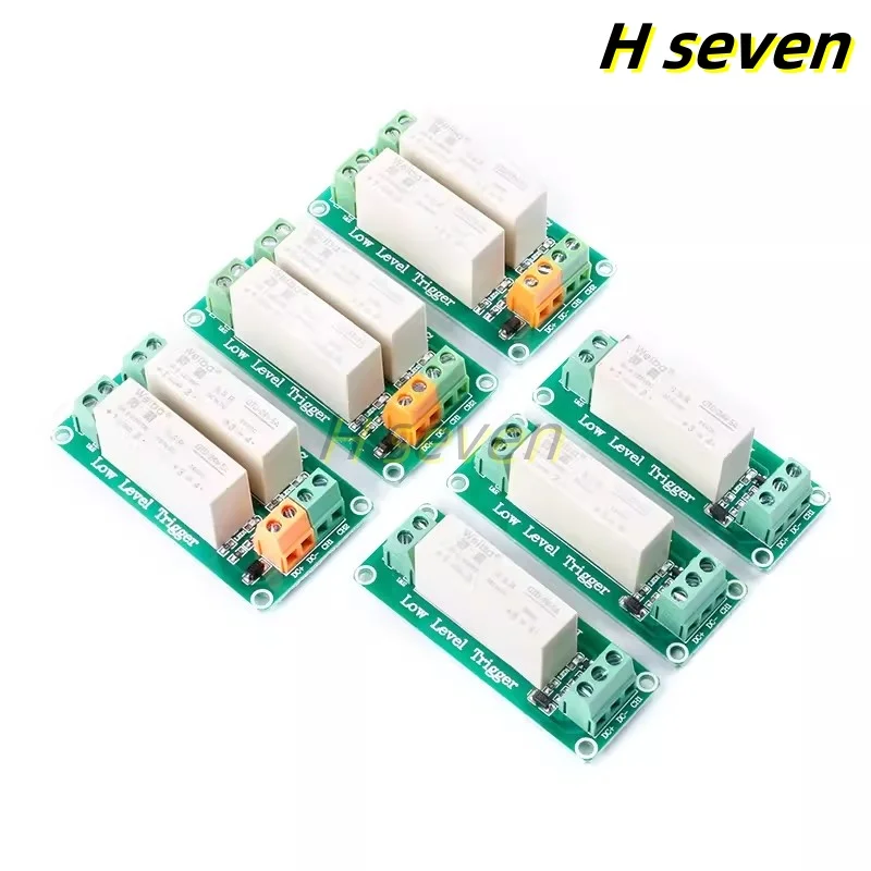 1 2 Channel 5V 12V 24V Low Level Trigger Solid State Relay Control Board Module DC Single Phase Device