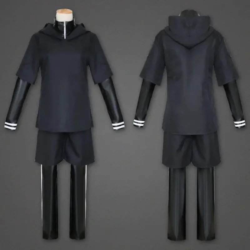 Tokyo Ghoul Kaneki Ken cosplay costume adult men Boys black jumpsuit battle uniform Halloween carnival costumes