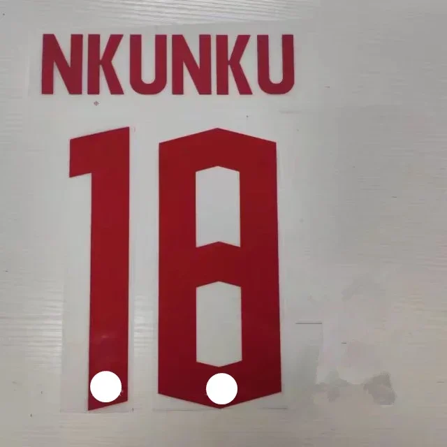 Super A 2022 2023 Leipzig 18 NKUNKU number font print, Hot stamping patch badges